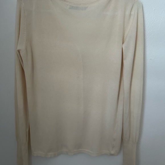 Zara cream cardigan v neck Size Medium - Picture 9 of 9